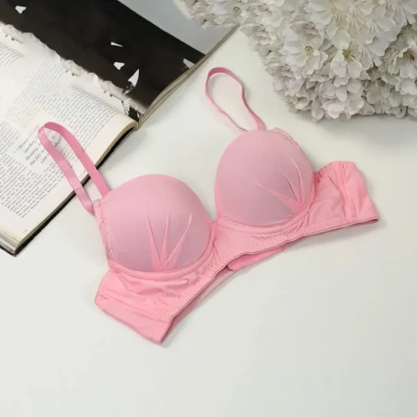 Pink Cotton Foam Wire Bra