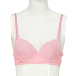 Cotton Foam Wire Bra Pink