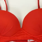 Cotton Foam Wire Bra Red