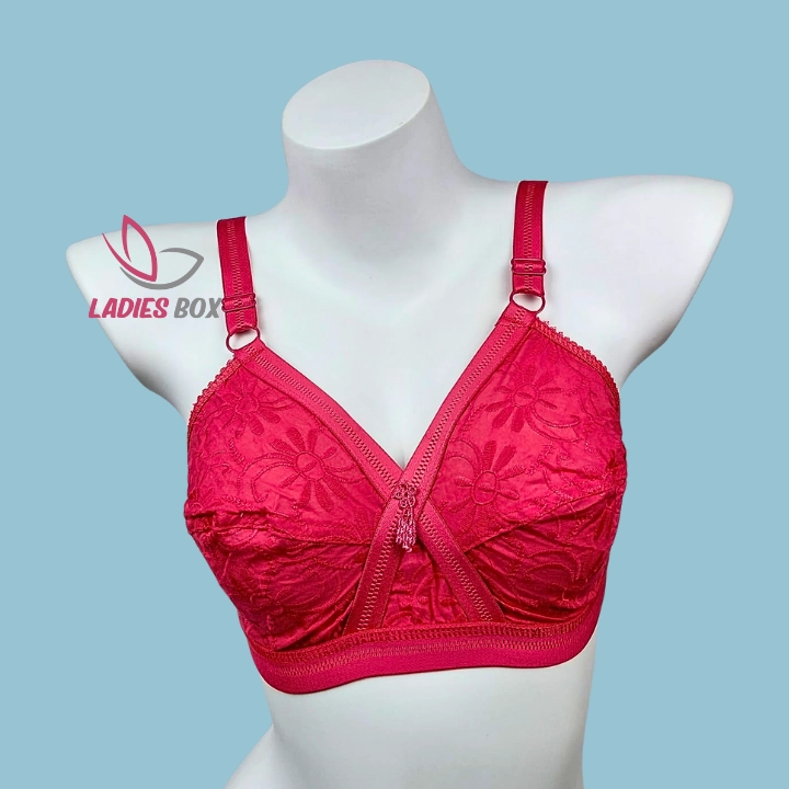 Like-me Confidence Cotton Bra Red
