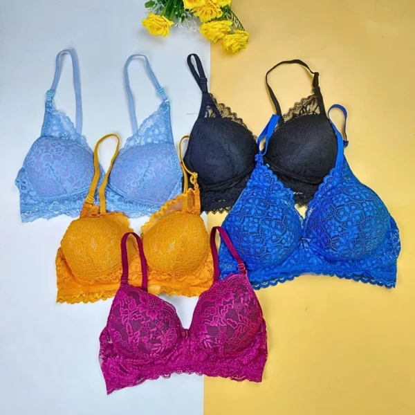 Combo J Lace Wireless Bra (5 pcs)
