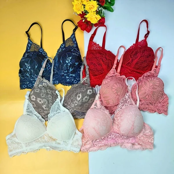 Combo Q Lace Wireless Bra (6 pcs)