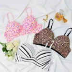 Combo D Print Wireless Bra (3 pcs)