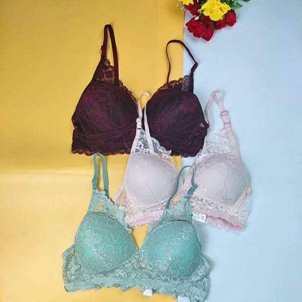 Combo M Lace Wireless Bra (3 pcs)