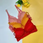 Combo D Lace Wireless Bra (3 pcs)
