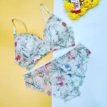 Premium Lace Wireless Bra Panty Set