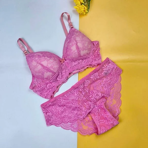 Lace Wireless Bra Panty Set B